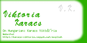 viktoria karacs business card